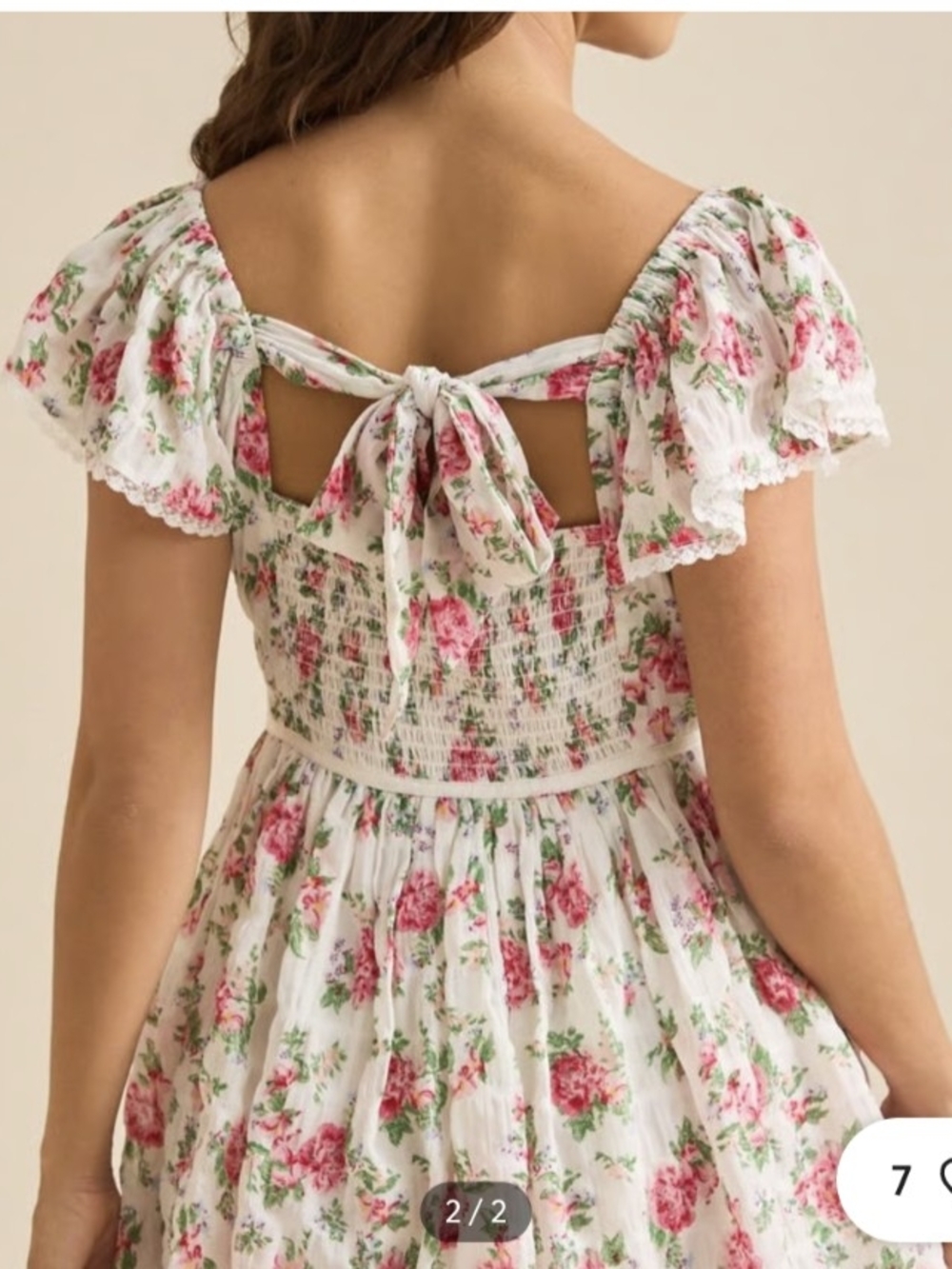 Altar'd States Floral Mini Dress